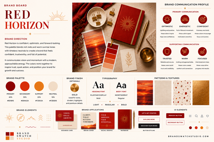 Red Horizon Brand Swatch