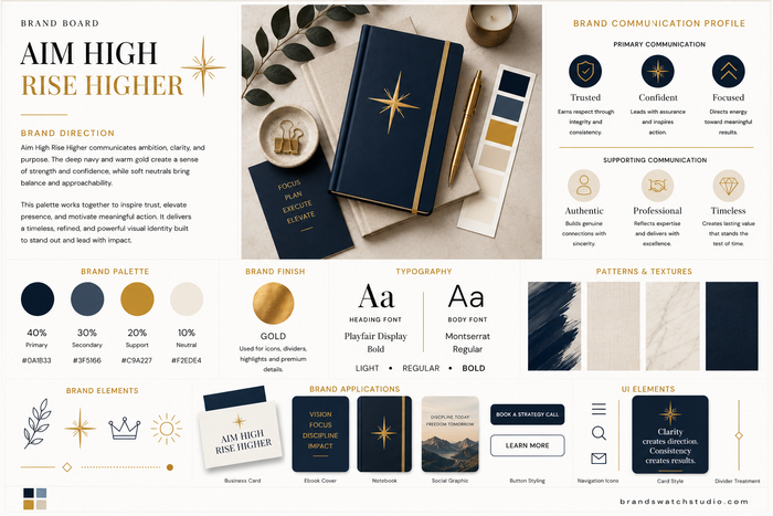 Aim High Rise Higher Brand Swatch