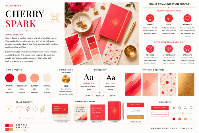 Cherry Spark Brand Swatch