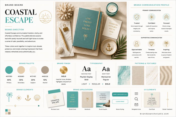 Coastal Escape Brand Swatch