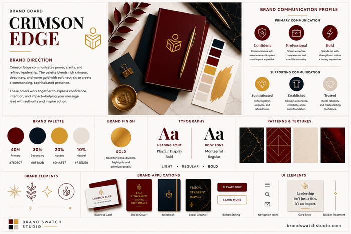 Crimson Edge Brand Swatch