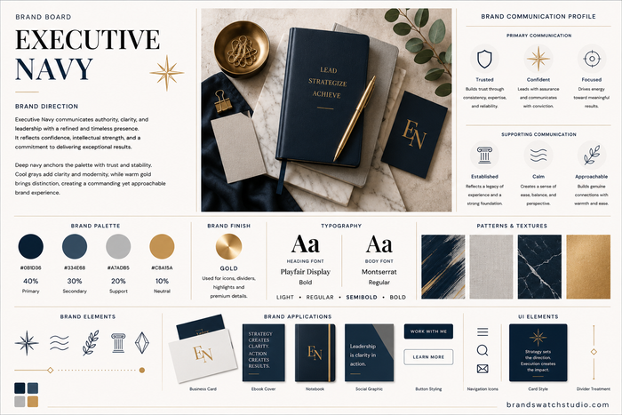 Executive Navy Brand Swatch