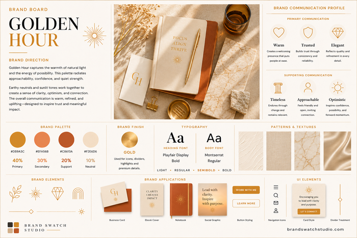 Golden Hour Brand Swatch
