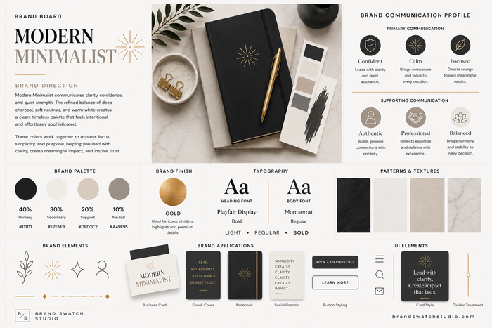Modern Minimalist Brand Swatch