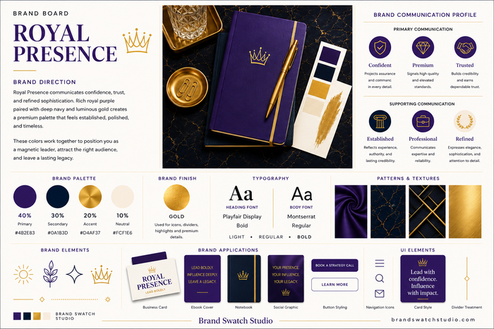 Royal Presence Brand Swatch