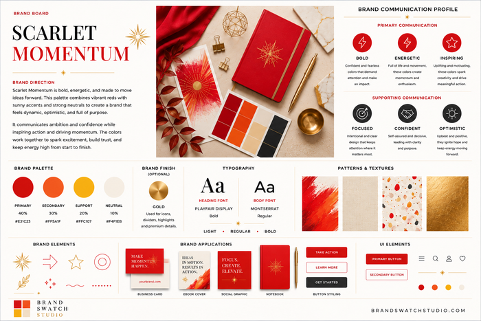 Scarlet Momentum Brand Swatch