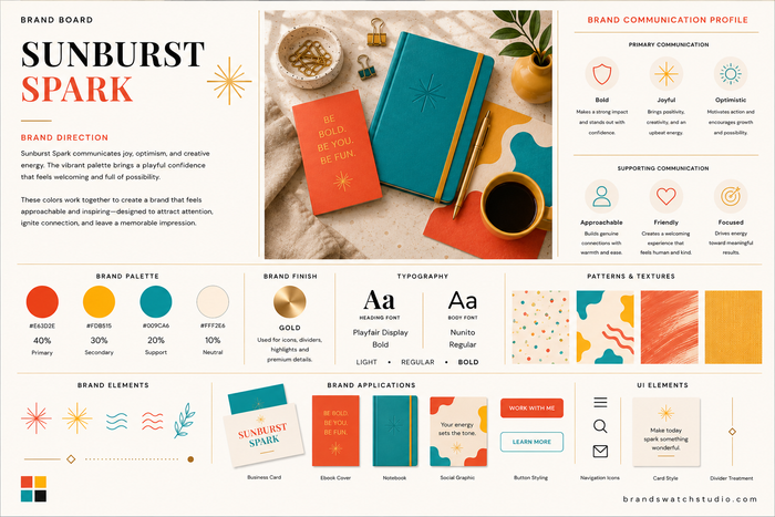 Sunburst Spark Brand Swatch