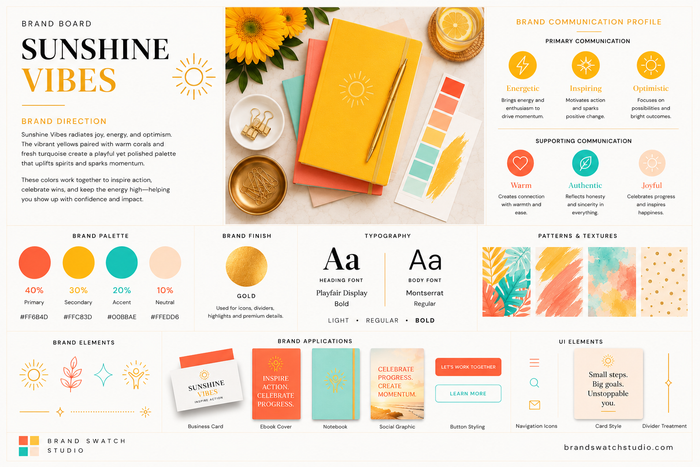 Sunshine Vibes Brand Swatch