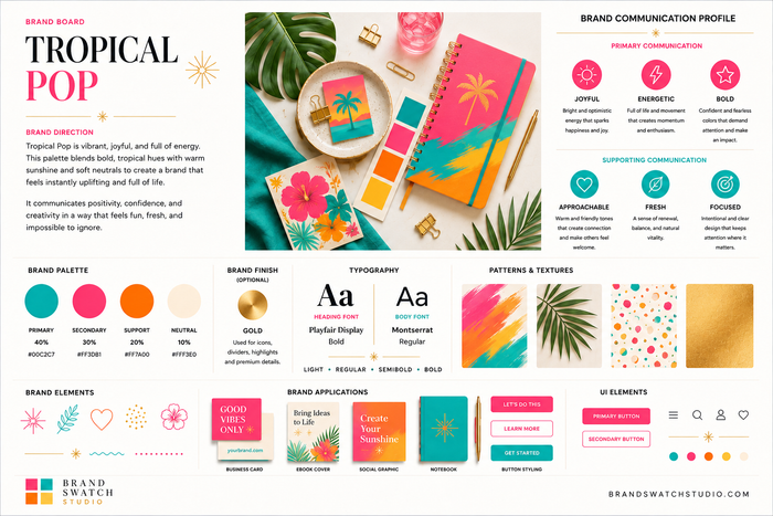 Tropical Pop Brand Swatch