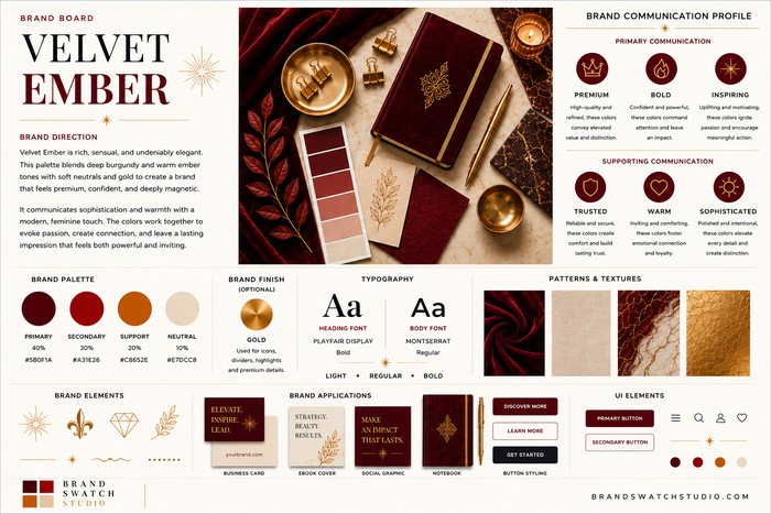 Velvet Ember Brand Swatch