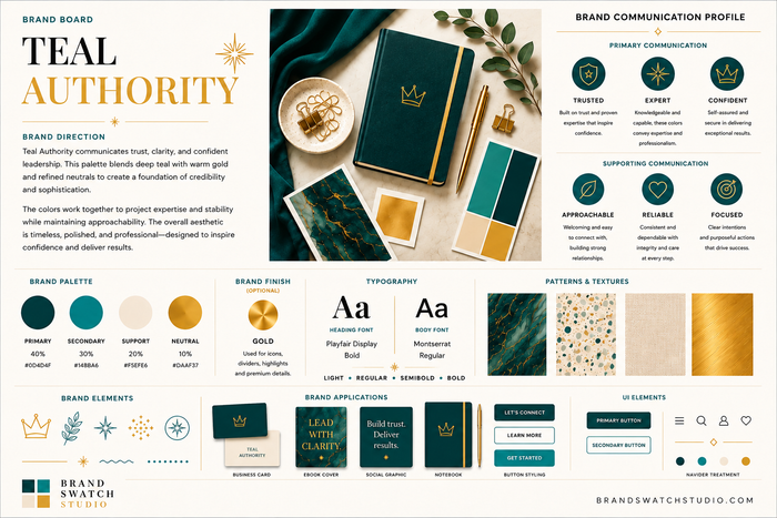 Teal Authority Brand Swatch