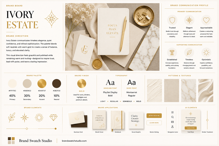 Ivory Estate Brand Swatch